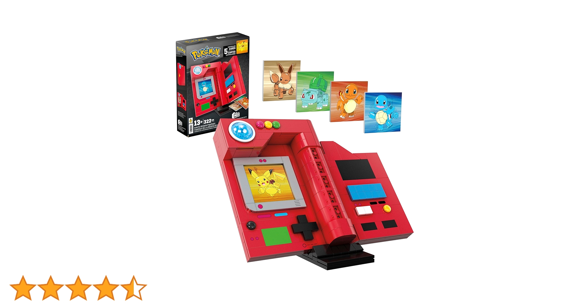 MEGA Pokemon Pokédex z Kanto Zestaw konstrukcyjny (322